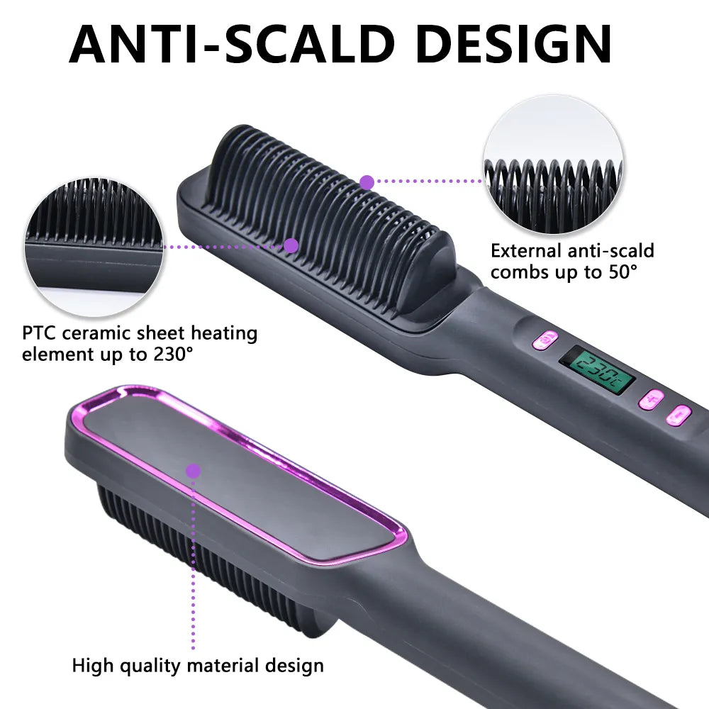 Electric Hot Comb Multifunctional Straightener