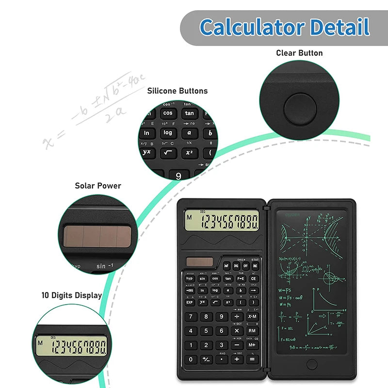 Foldable Solar Energy Scientific Calculator