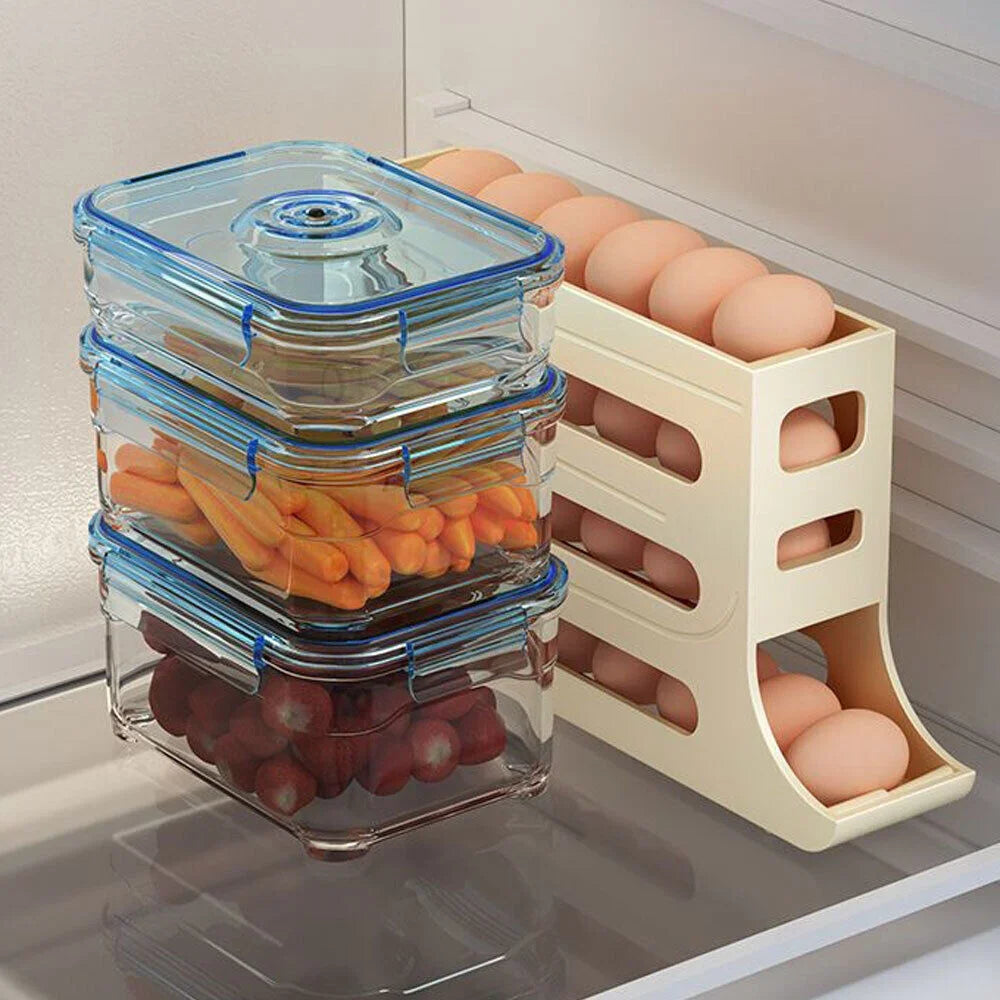 New Refrigerator Automatic Scrolling Egg Rack
