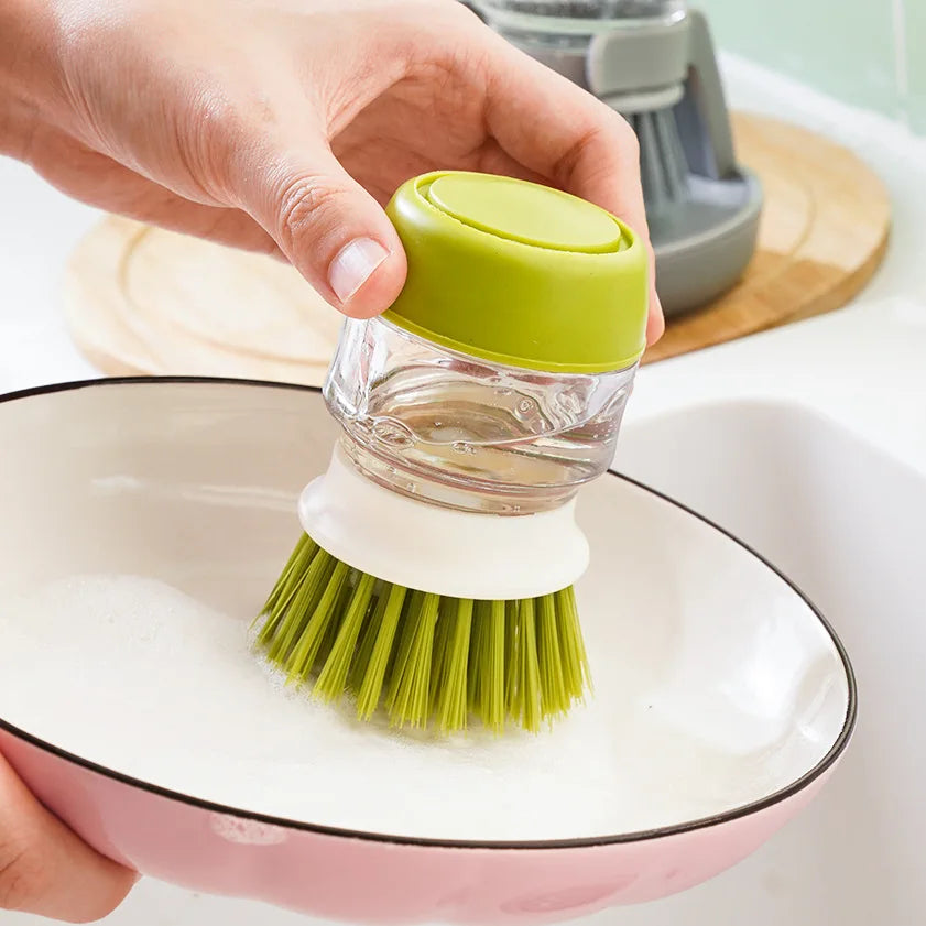 Dishwashing Brush with Soap Dispenser
