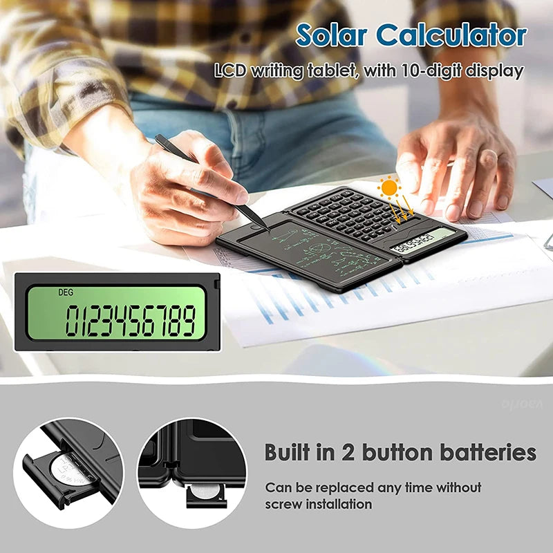 Foldable Solar Energy Scientific Calculator